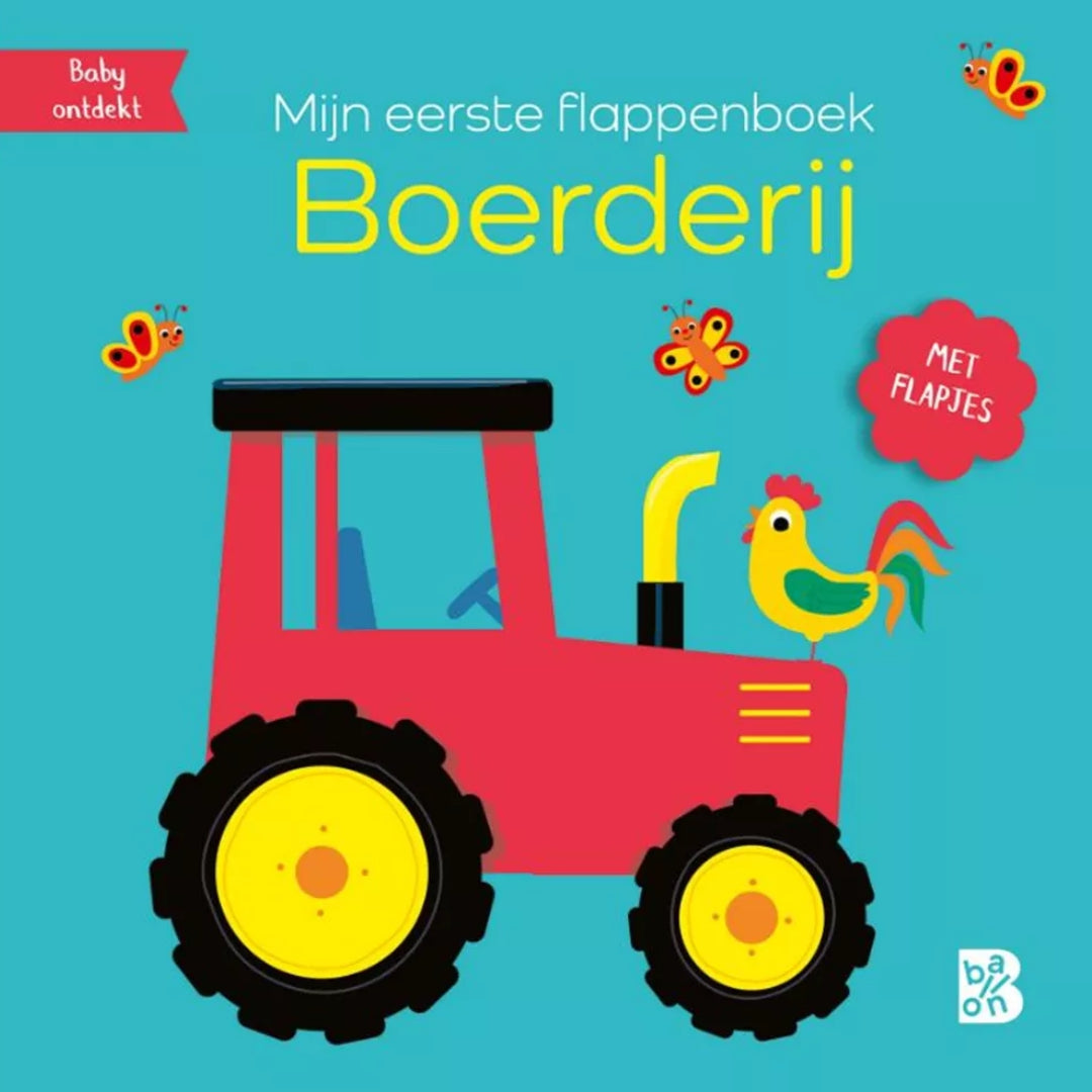 Uitgeverij ballon flapjesboek mijn eerste flappenboek - boerderij