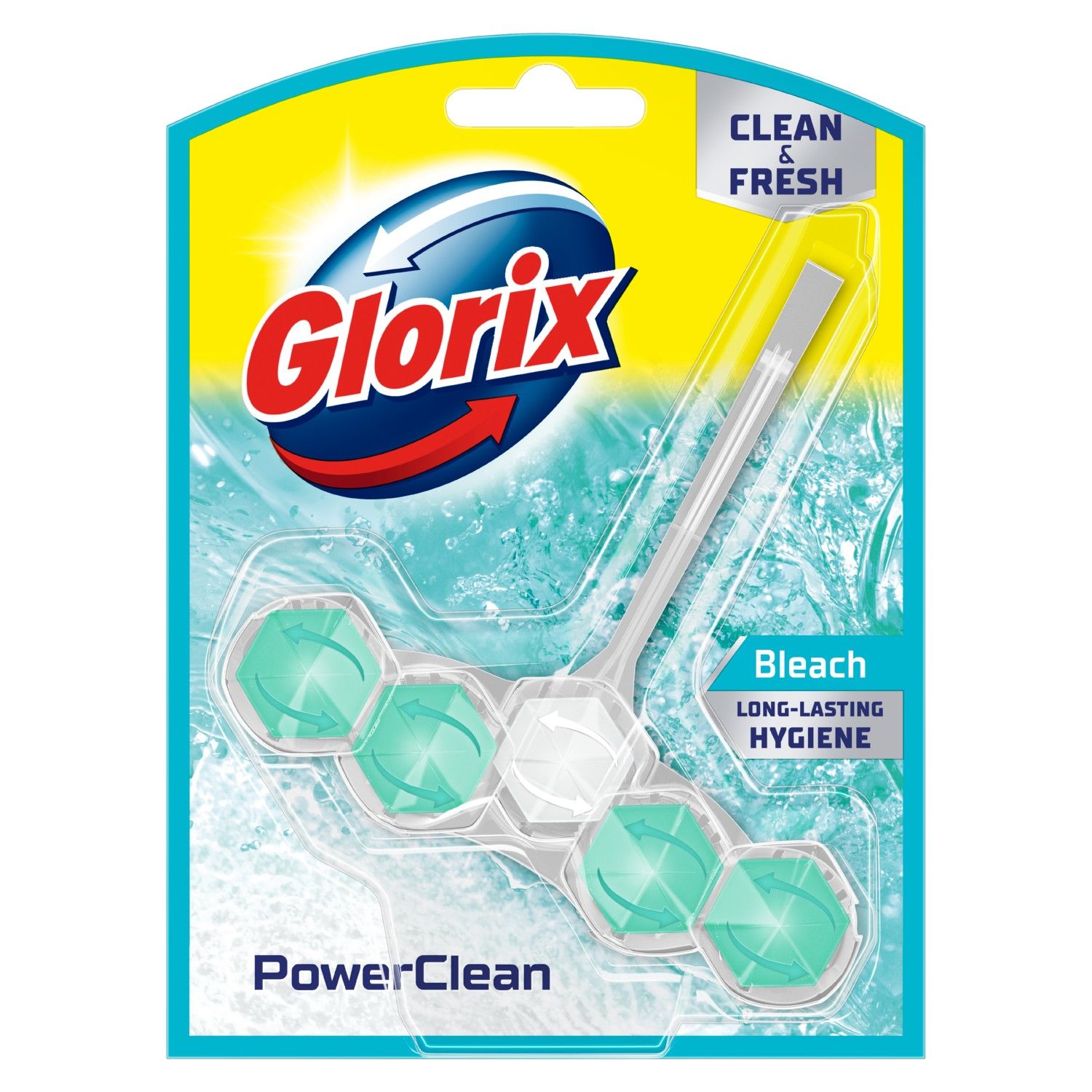 Glorix Toiletblok Power Bleek (1 stuk)