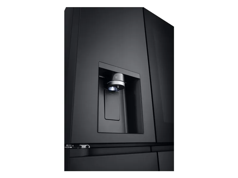 LG GMG960EVJE - Køleskab/fryser - frans dør-bundfryser med vanddispenser, isdispenser - Wi-Fi - bredde: 91.4 cm - dybde: 72.9 cm - højde: 179.2 cm - 638 liter - Klasse E - essens sort stål
