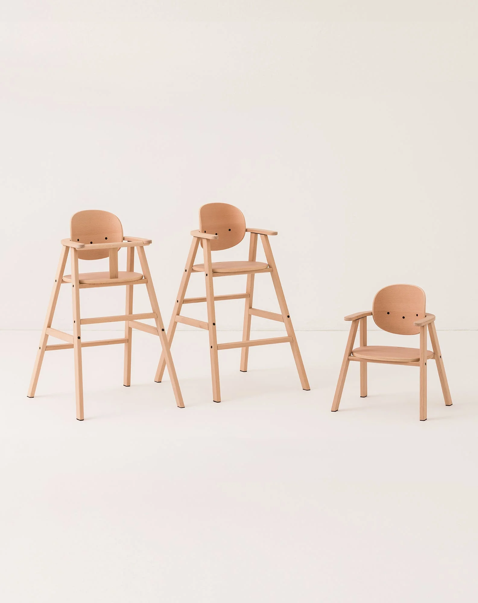 Ensemble chaise évolutive 3 en 1 avec plateau et coussin growing green | Orange