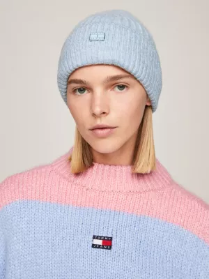 Gorro de tricô com logotipo
