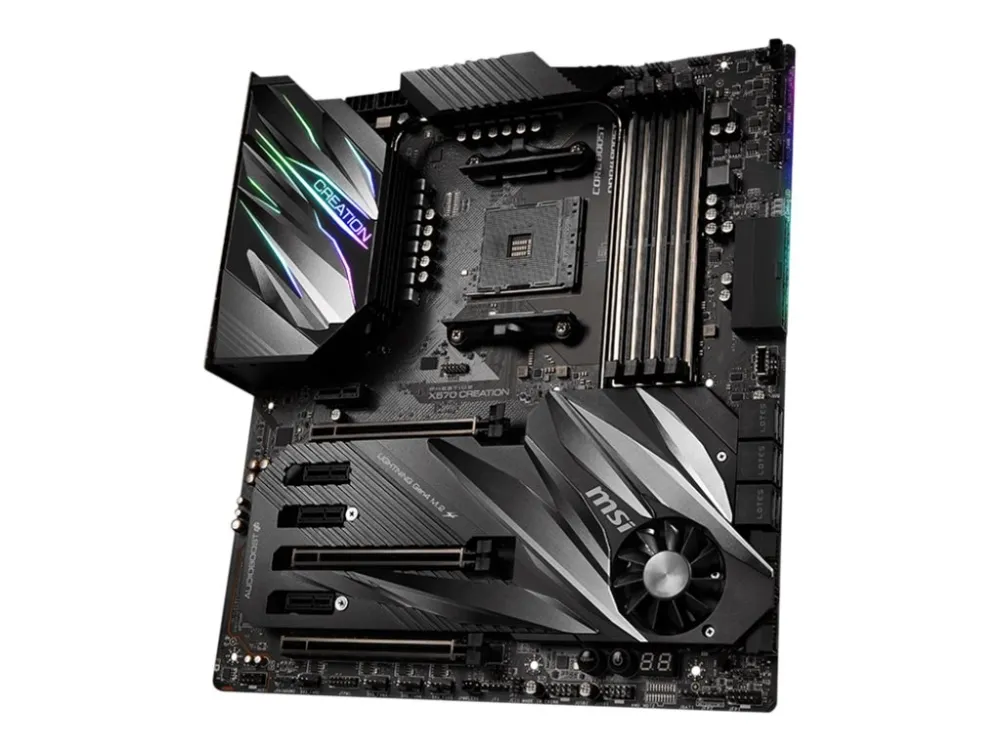 [OUTLET] - MSI PRESTIGE X570 CREATION - Bundkort - udvidet ATX - Socket AM4 - AMD X570 Chipset - USB-C Gen2, USB 3.2 Gen 1, USB 3.2 Gen 2 - Bluetooth, 10 Gigabit LAN, Gigabit LAN, Wi-Fi - HD Audio (8-kanaler)