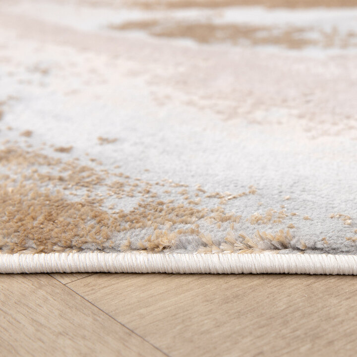 Marmer vloerkleed - Leonore Cotto Creme/Bruin