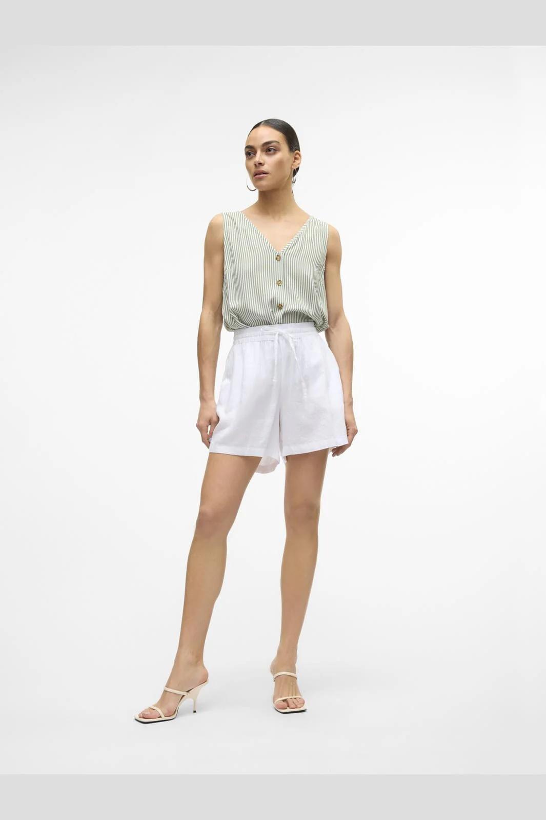 Vero Moda Vmlinn Shorts 4467419 snow white