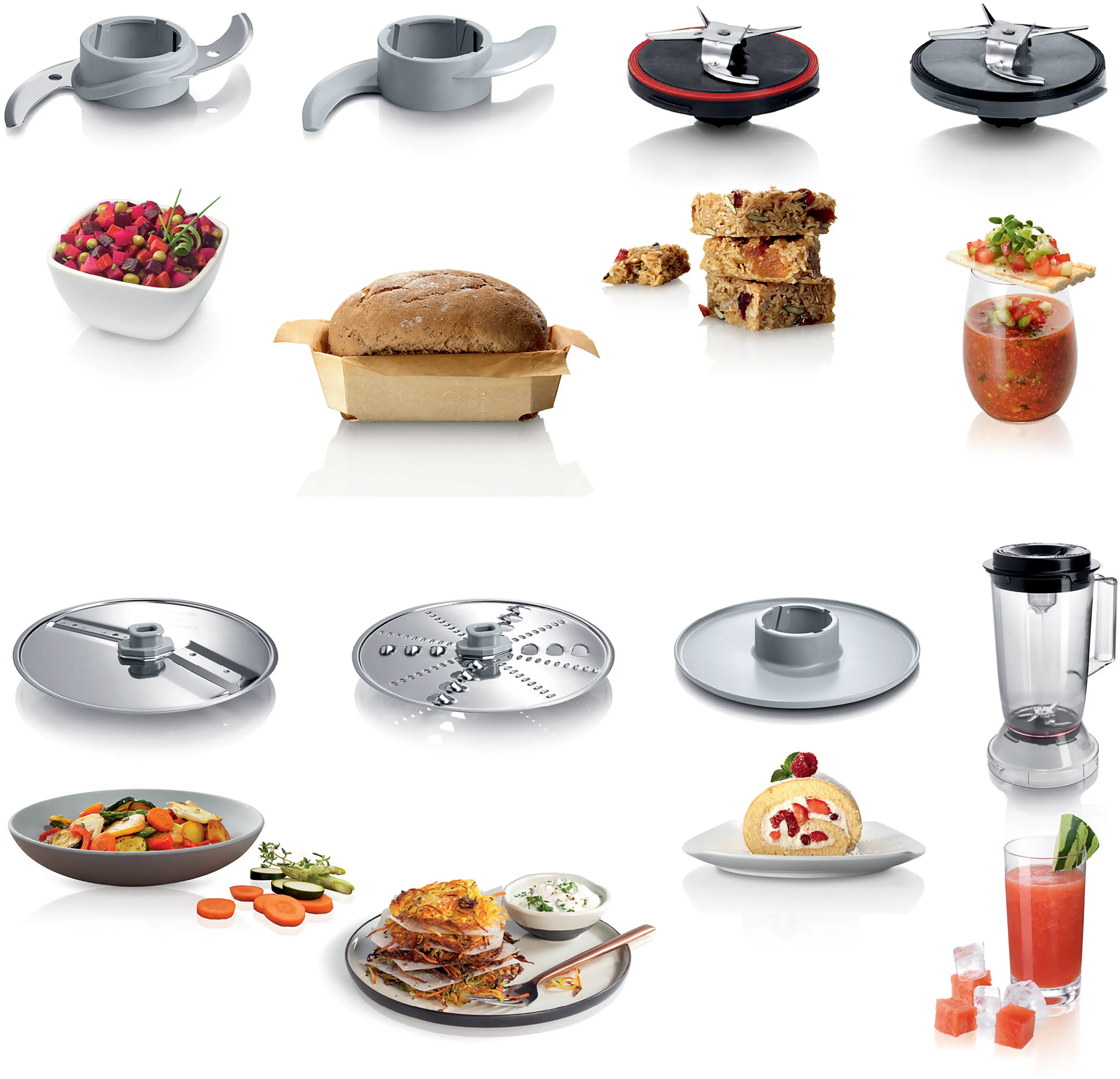 MCM3501M--B Food processor MultiTalent 3 800 W Zwart, RVS