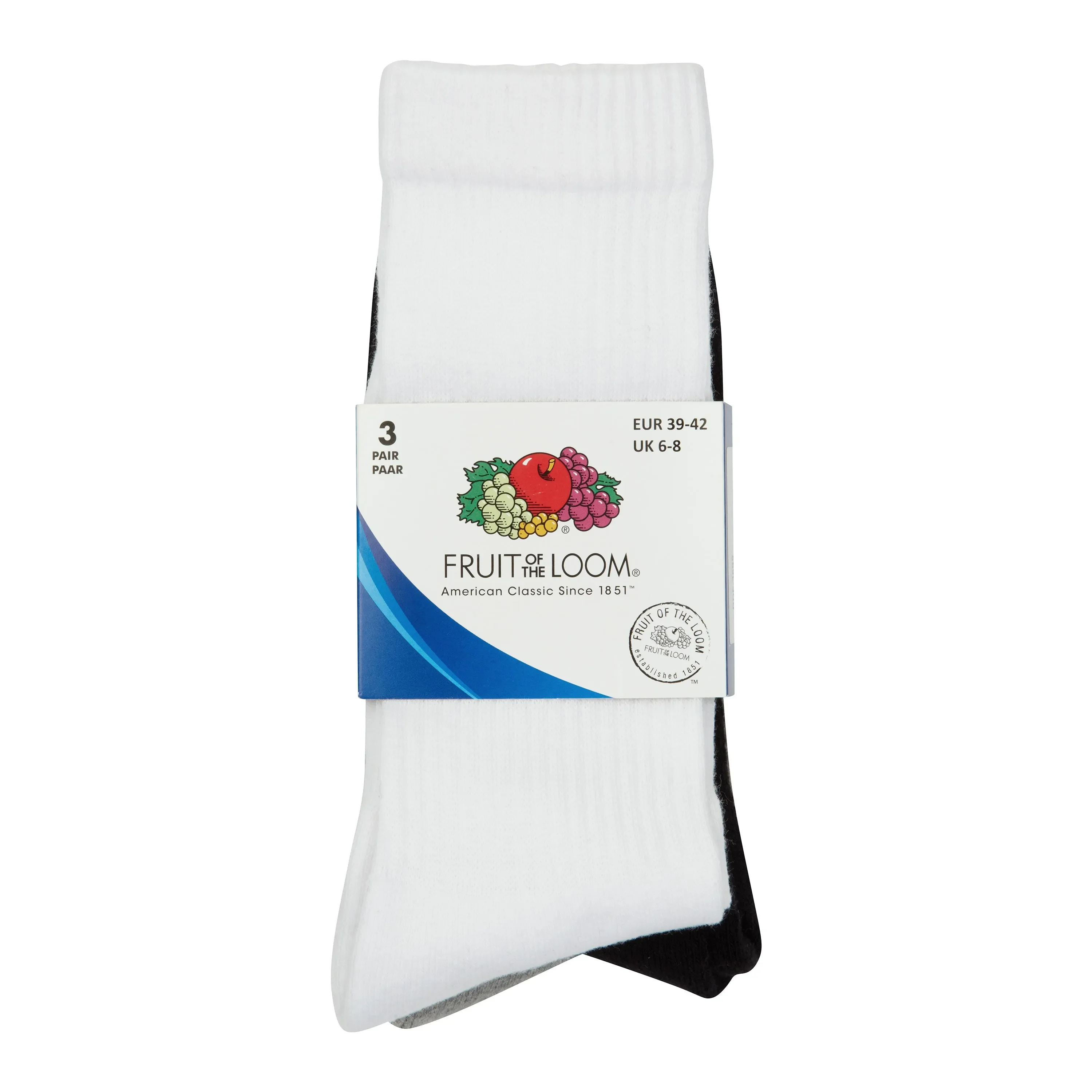 Fruit of the Loom -  Fruit of the Loom Sportsocken mehrfarbig 3er Pack