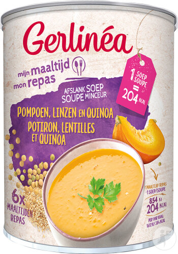 Gerlinéa Soupe Minceur Potiron Lentilles Et Quinoa 318g
