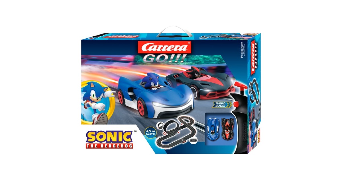 CarreraGO!!! - Sonic the Hedgehog 4,9 m Racebaan  (Schaal 1:43)