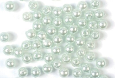 Voksperler - Lysegrøn - 4 MM - 500 G
