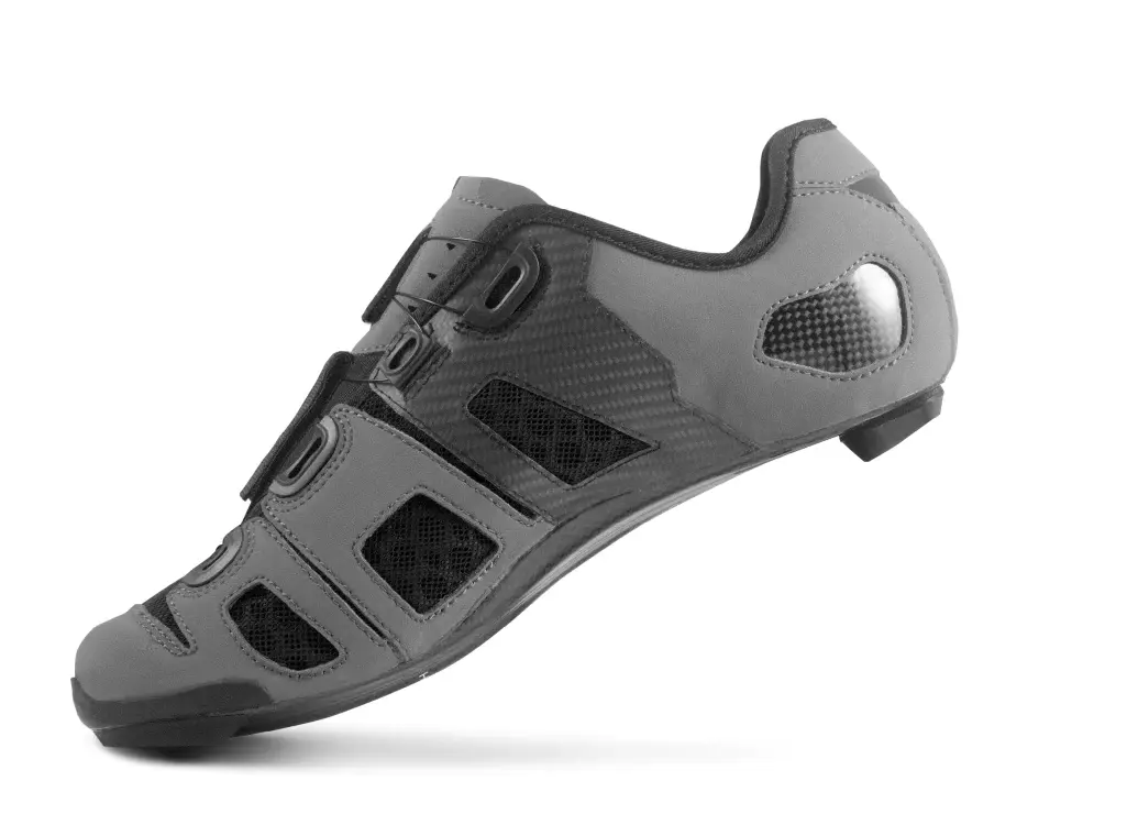 Lake CX242 Wielrenschoenen Mat Grijs/Zwart Heren
