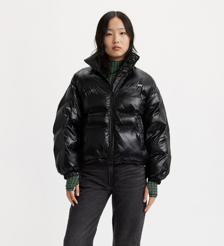 Casaco puffer retrô Levi's na cor preta