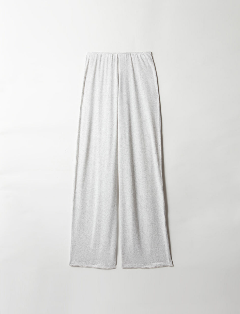 Pantalon - blanc nacré chiné