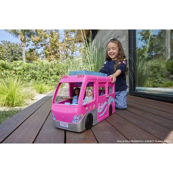 Barbie - Mega Camping Car Transformable