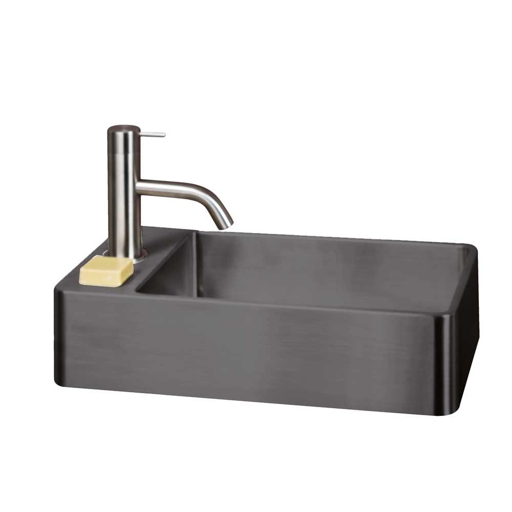 Qisani Vanity fontein 22x40x10cm gunmetal
