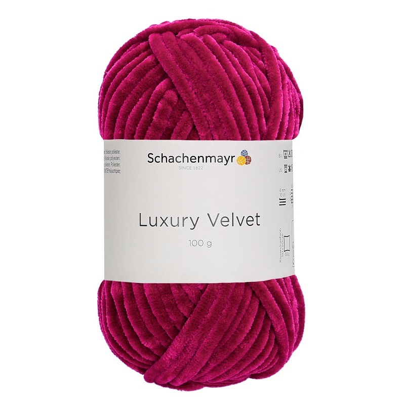 Handstrickgarn LUXURY VELVET - cherry - 100g