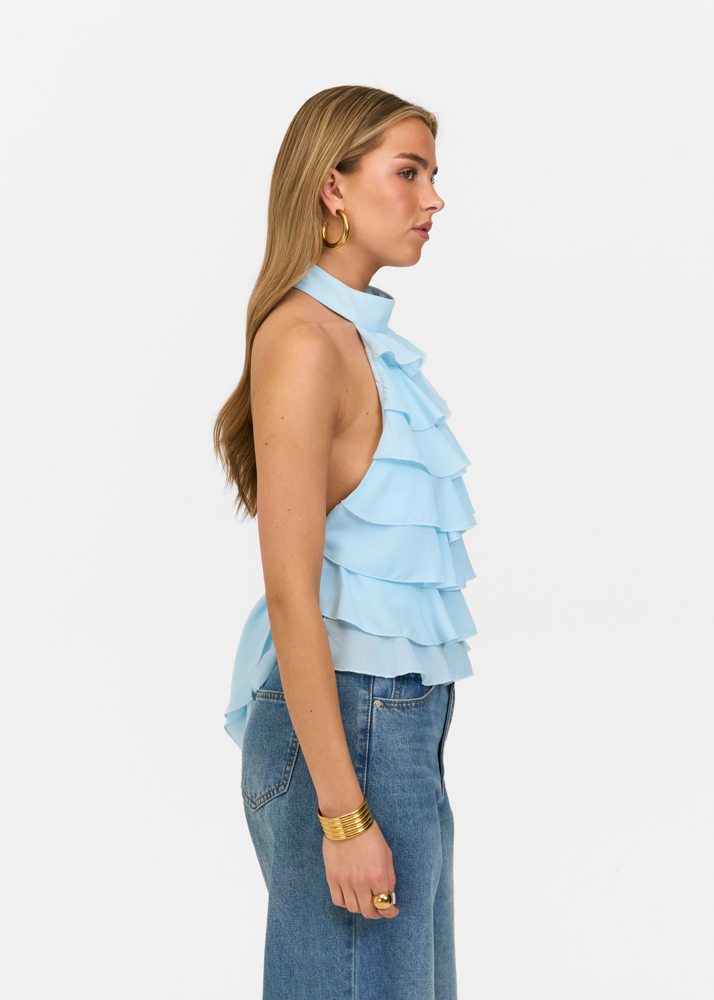 Alana top lichtblauw