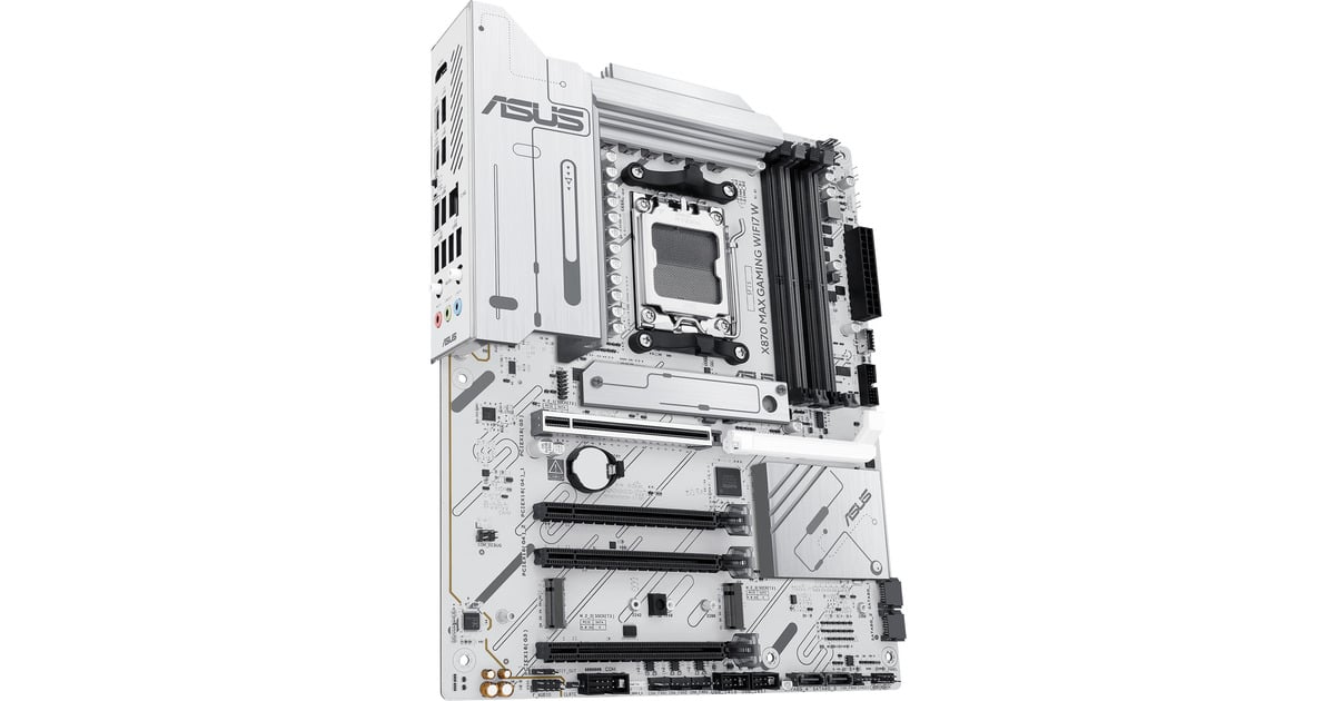 ASUSX870 MAX GAMING WIFI7 W socket AM5 moederbord  (Wit)