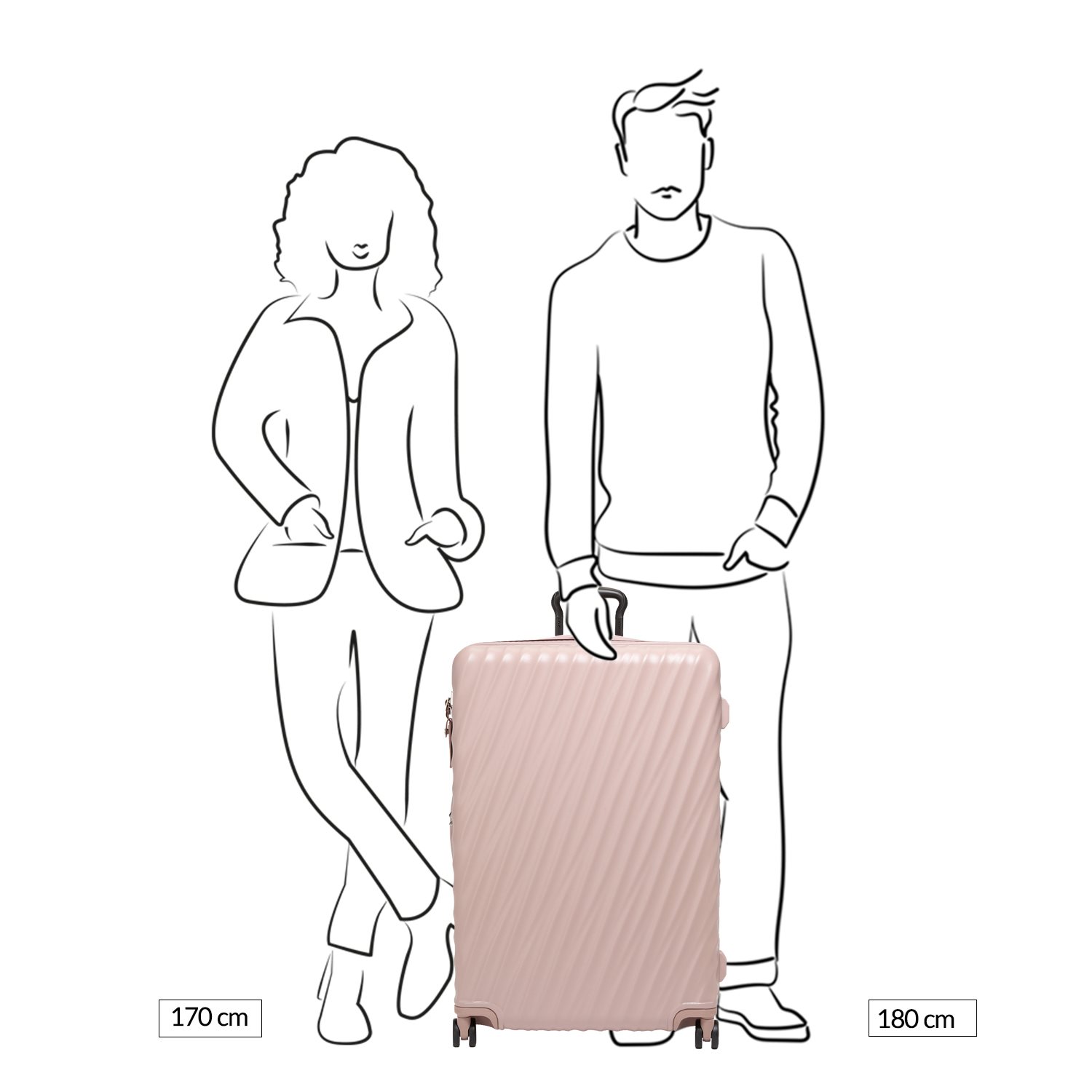 Tumi 19 Degree Ext Trip EXP 4 Whl P/C mauve texture
