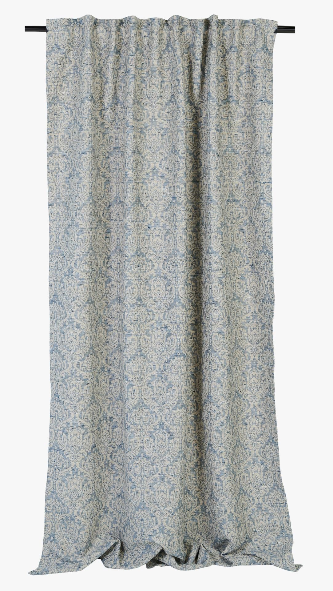 Gardin blå - 140x250 cm