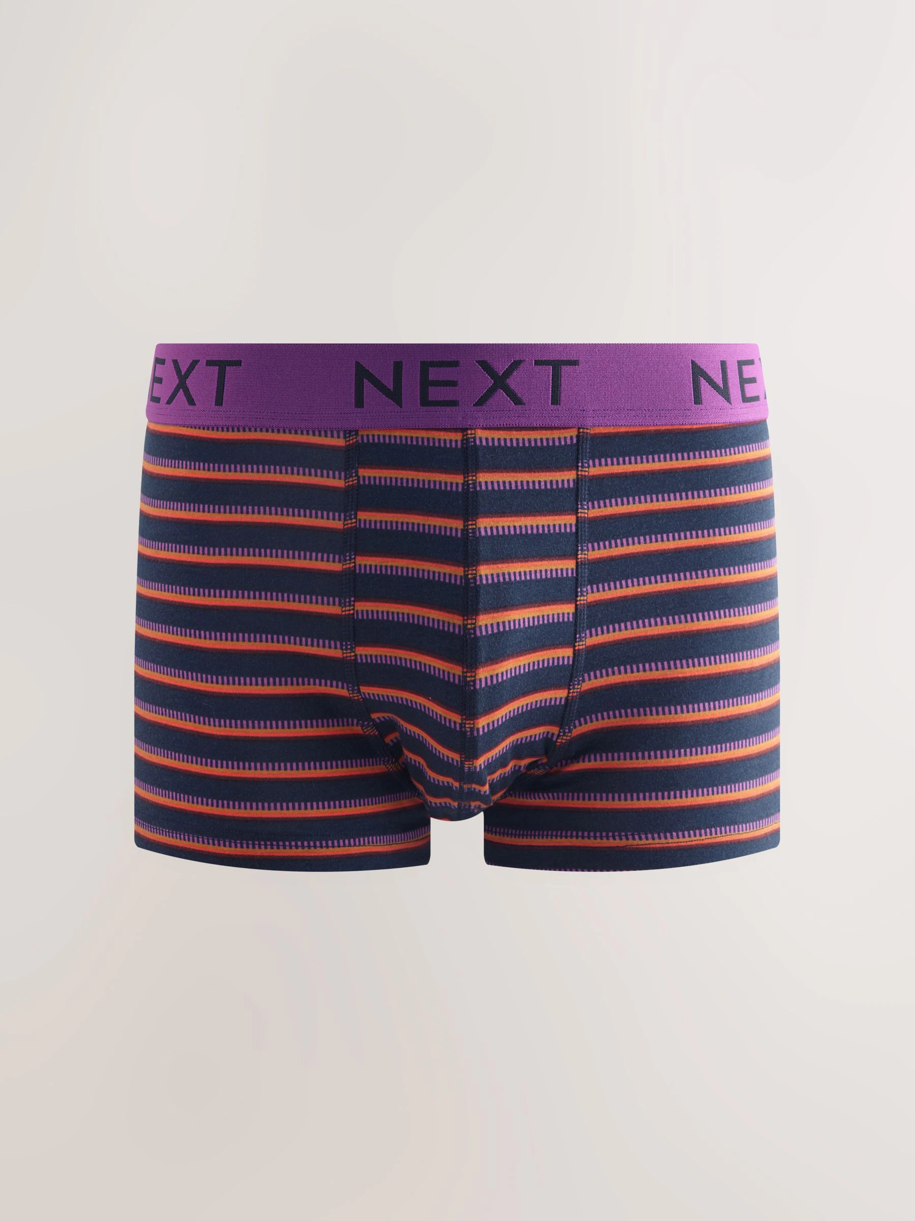 Marine/Bordeauxrode Strepen - Verpakking van 8 - 5 Hipsterboxershorts