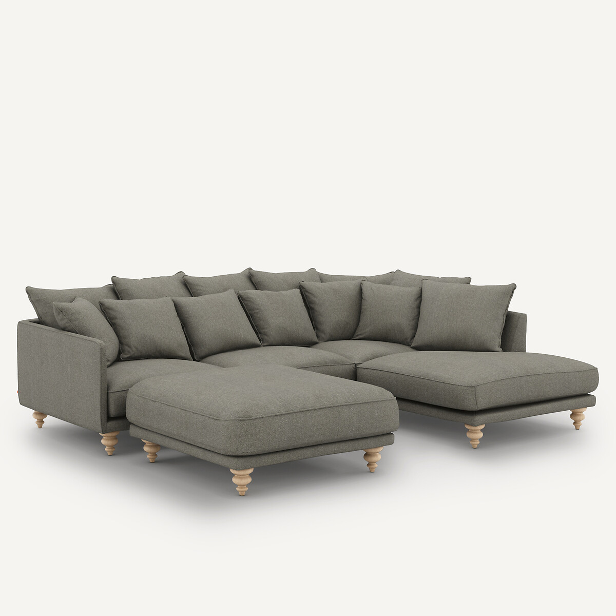 AM.PM<br>Sofá de canto em tweed, Lazare