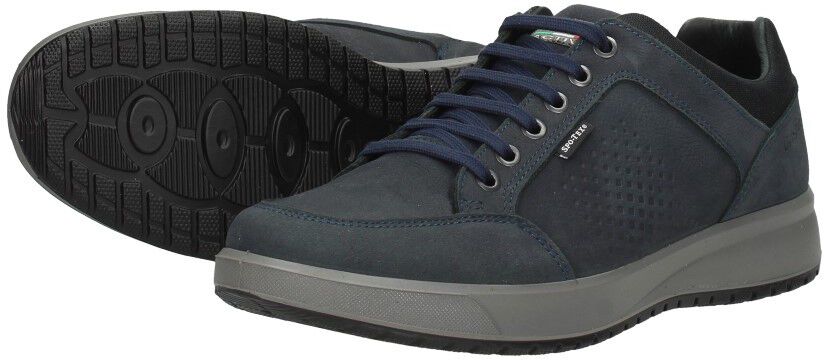 Grisport Veterschoenen Laag blauw