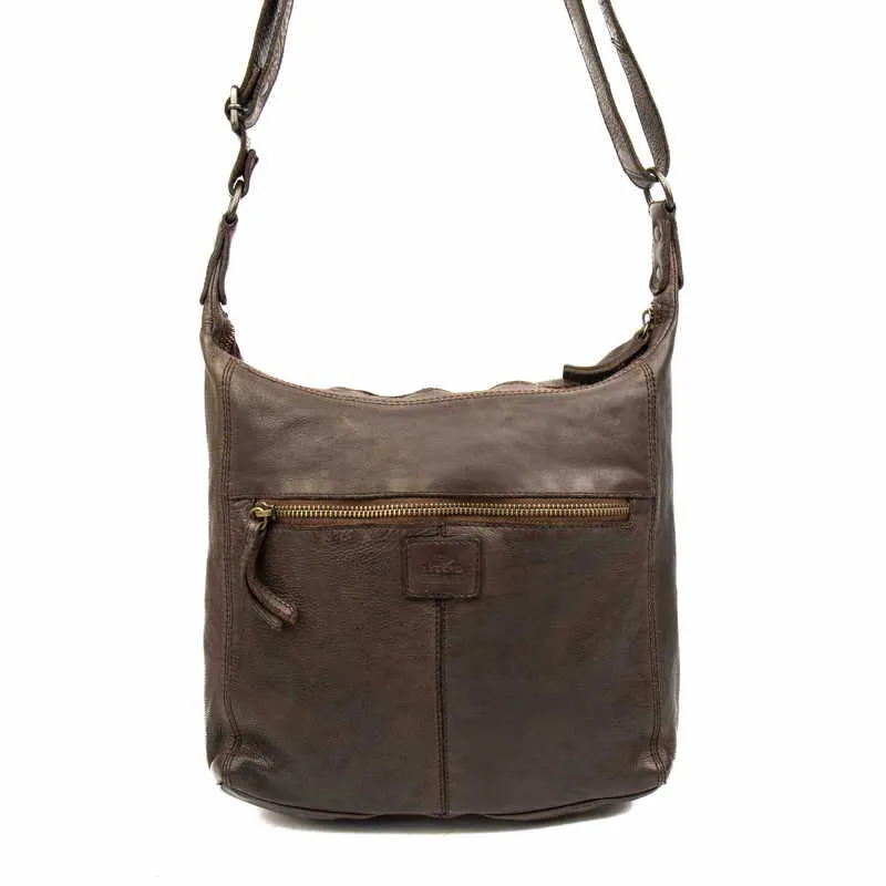 BEAR DESIGN Beuteltasche Braun Leder