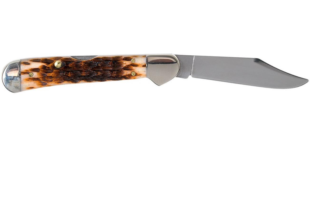 Case Mini Copperlock Amber Jigged Bone, 00133, 61749L SS zakmes