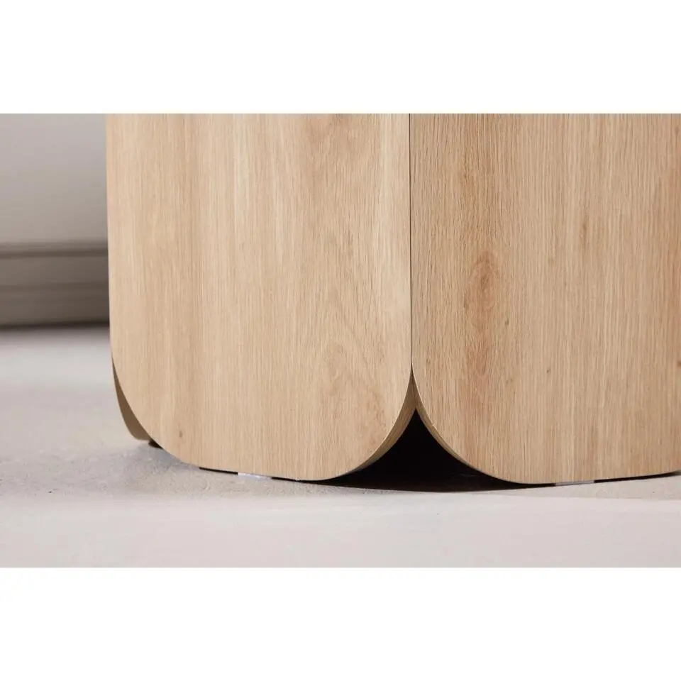 Svea - Schneider ronde eettafel - ø120 cm - marmerlook/naturel