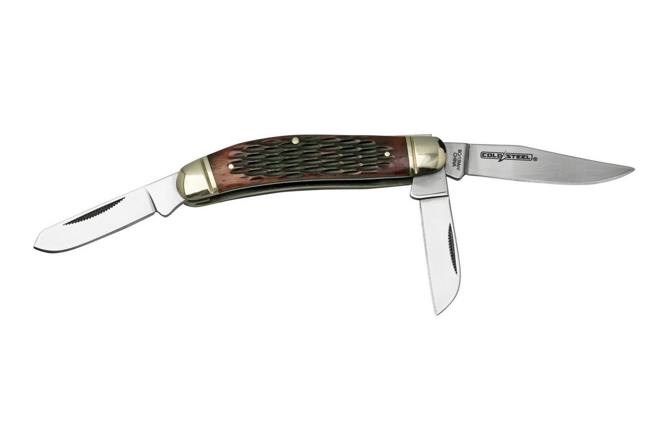 Cold Steel Gentleman's Stockman FL-GSTKM-J, Jigged Brown Bone, zakmes
