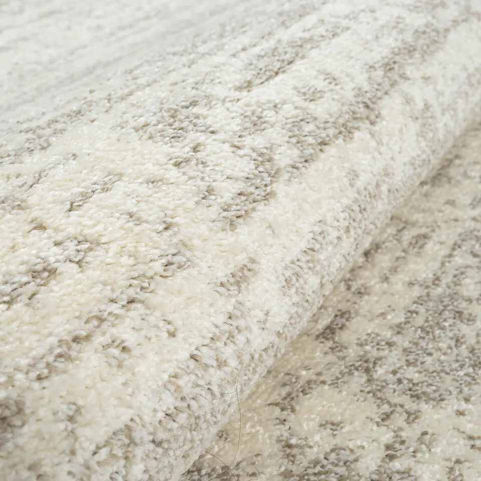 Relax Oslo - Laagpolig Effen Vloerkleed - Creme - 200x290 CM