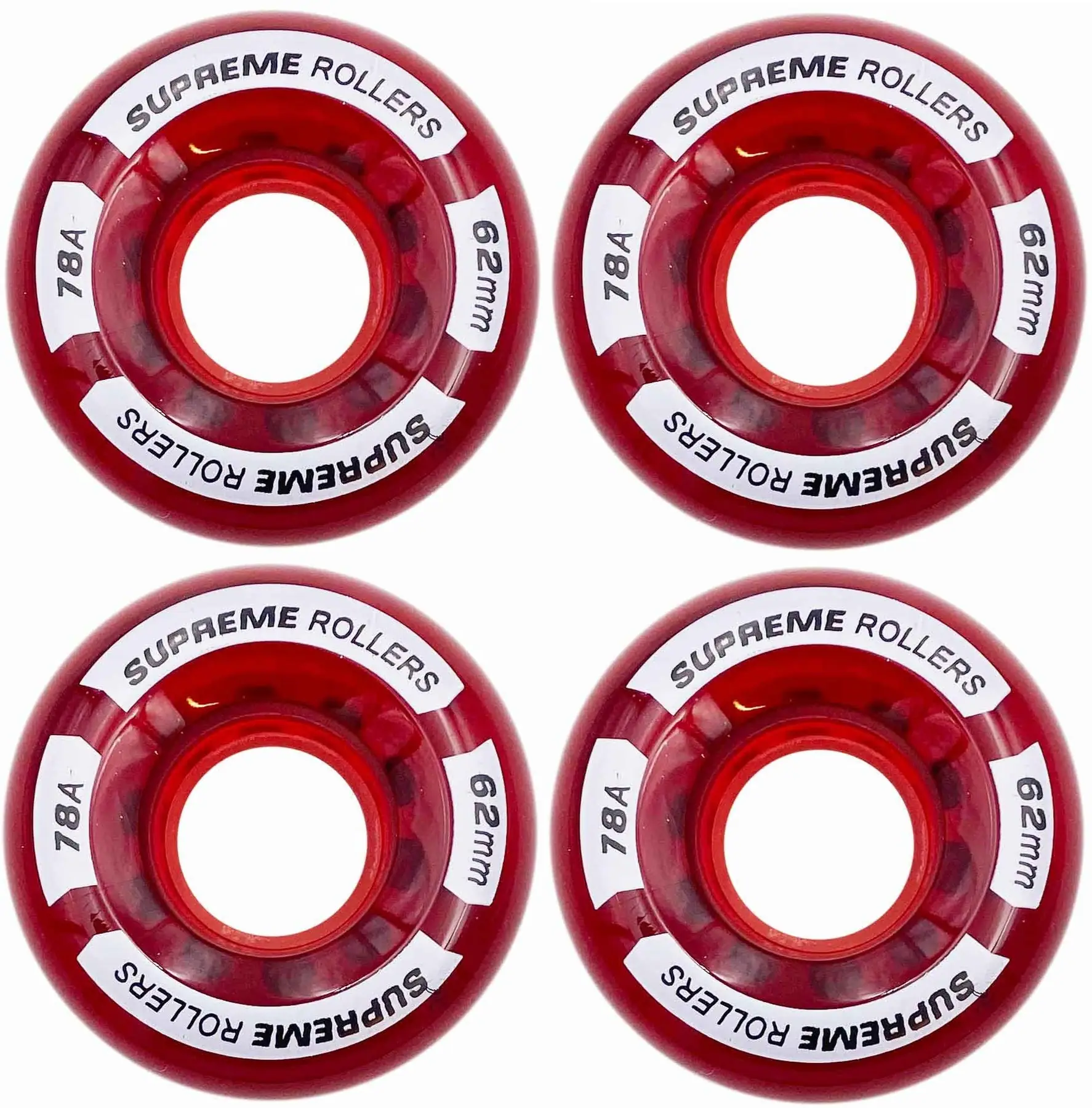 Supreme Rollers Quad Wheels 4-Pak | SkatePro