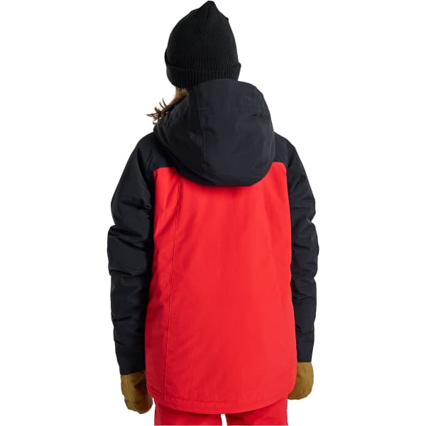 Veste snowboard BURTON BOYS' LODGEPOLE 2L JACKET TRUE BLACK/TOMATO