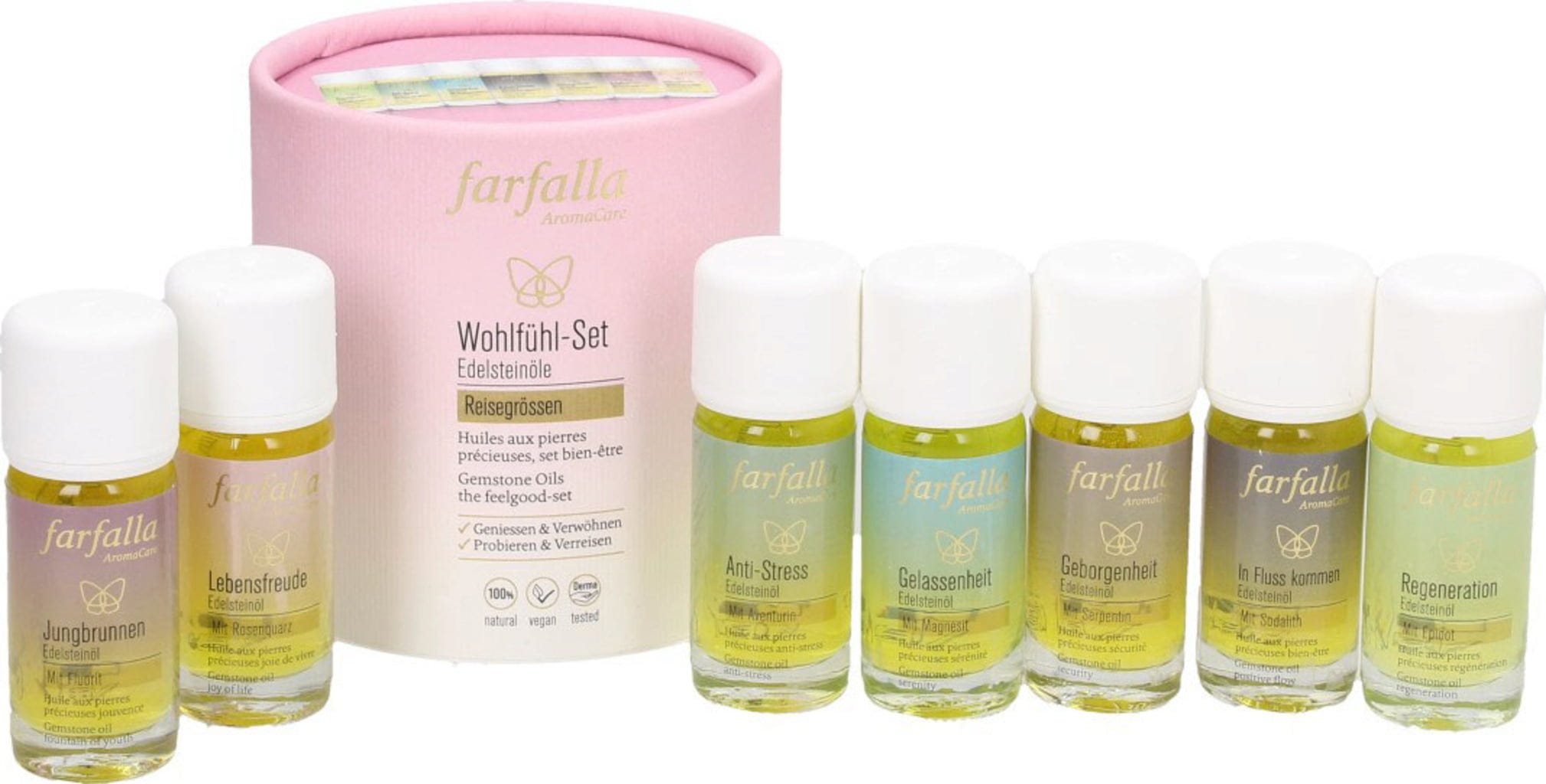 farfalla  Edelsteinöle Wohlfühl-Set