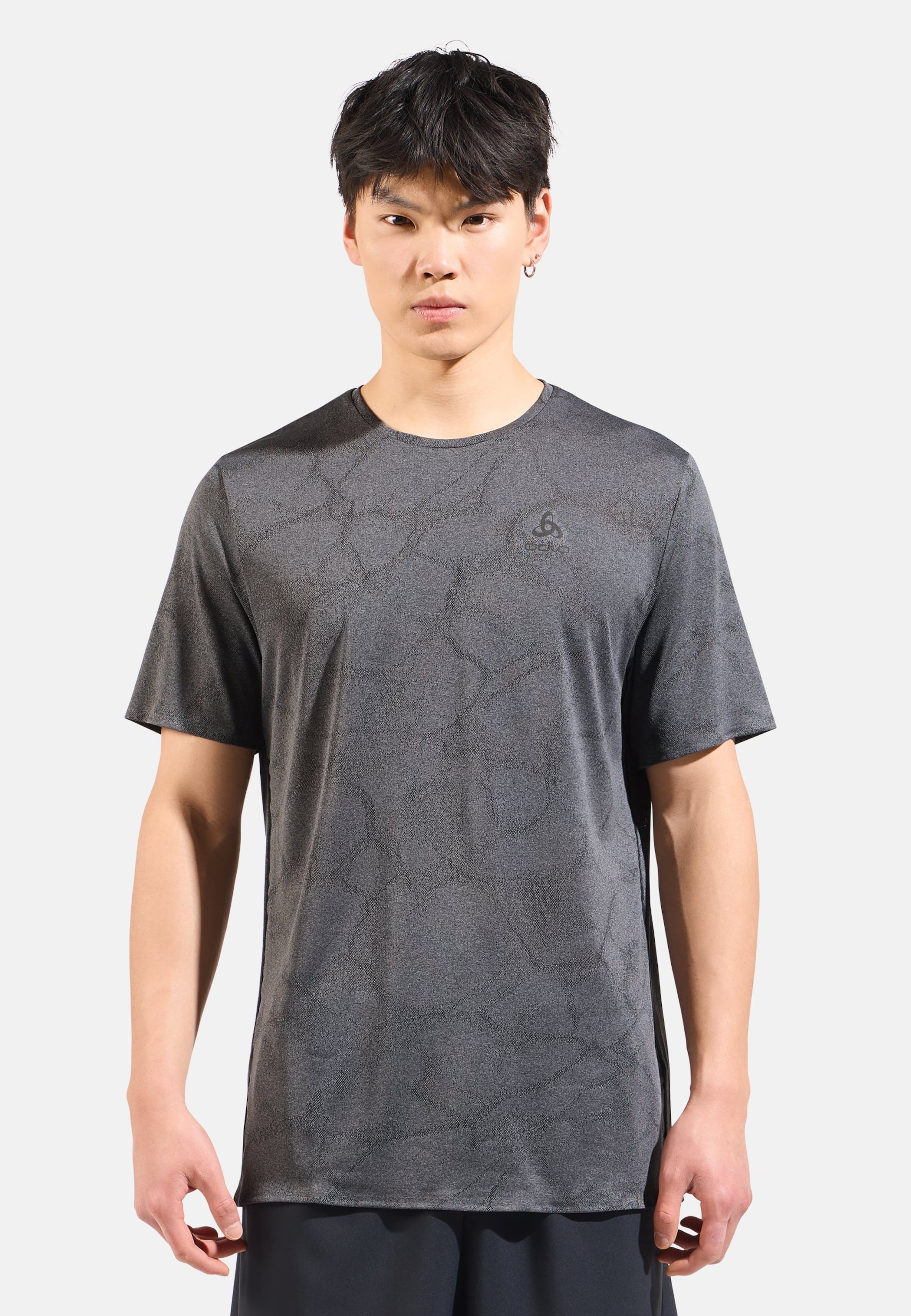 Zeroweight Engineered Chill-Tec Laufshirt in black melange