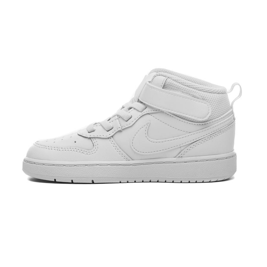 Nike Chaussures Court Borough 2 Mid - Blanc Enfant