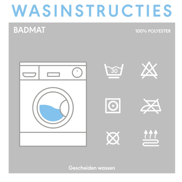Sealskin WC mat Angora Blauw 60x60 cm
