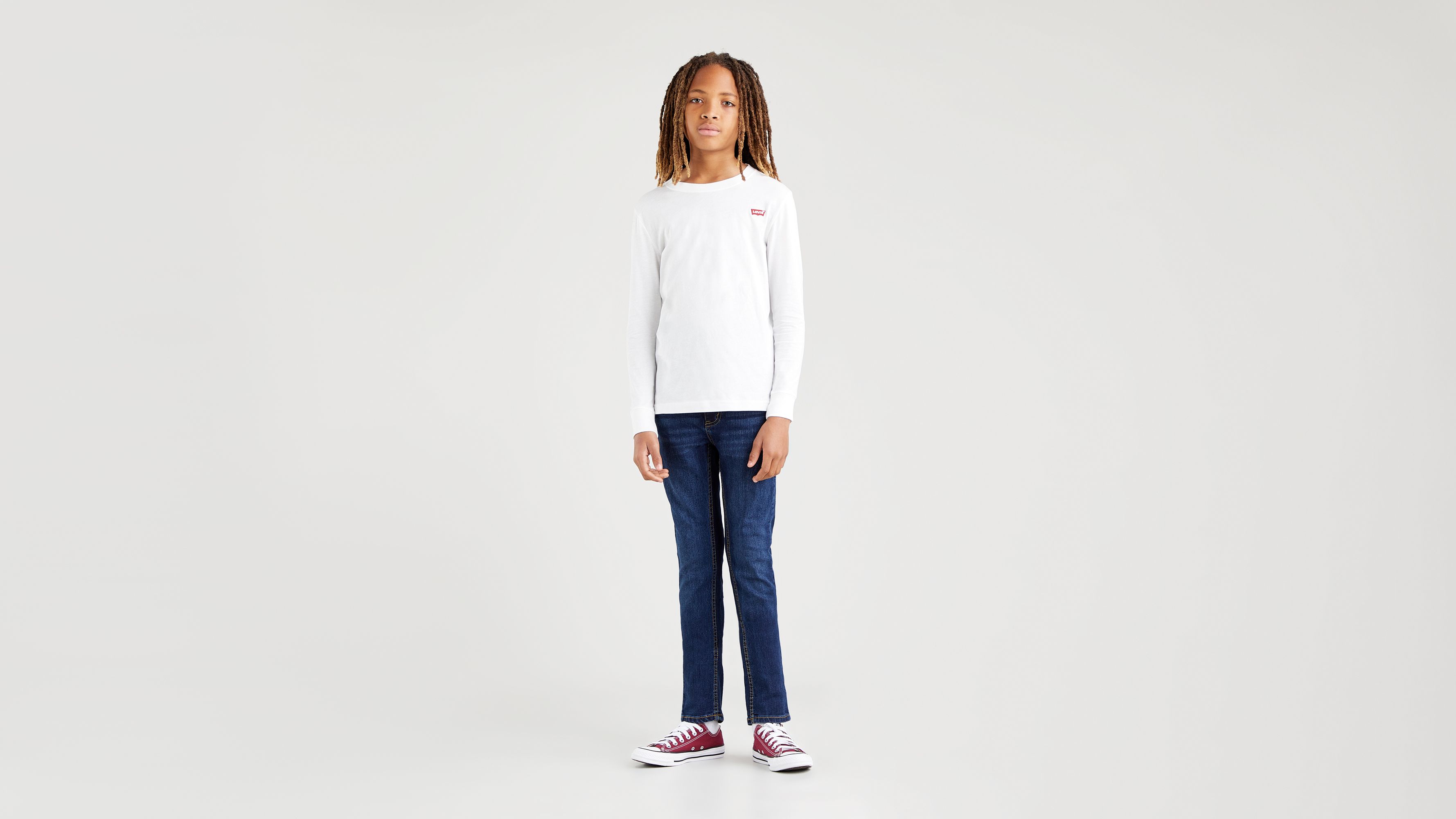 T-shirt Batwing pour adolescent - White - Blanc