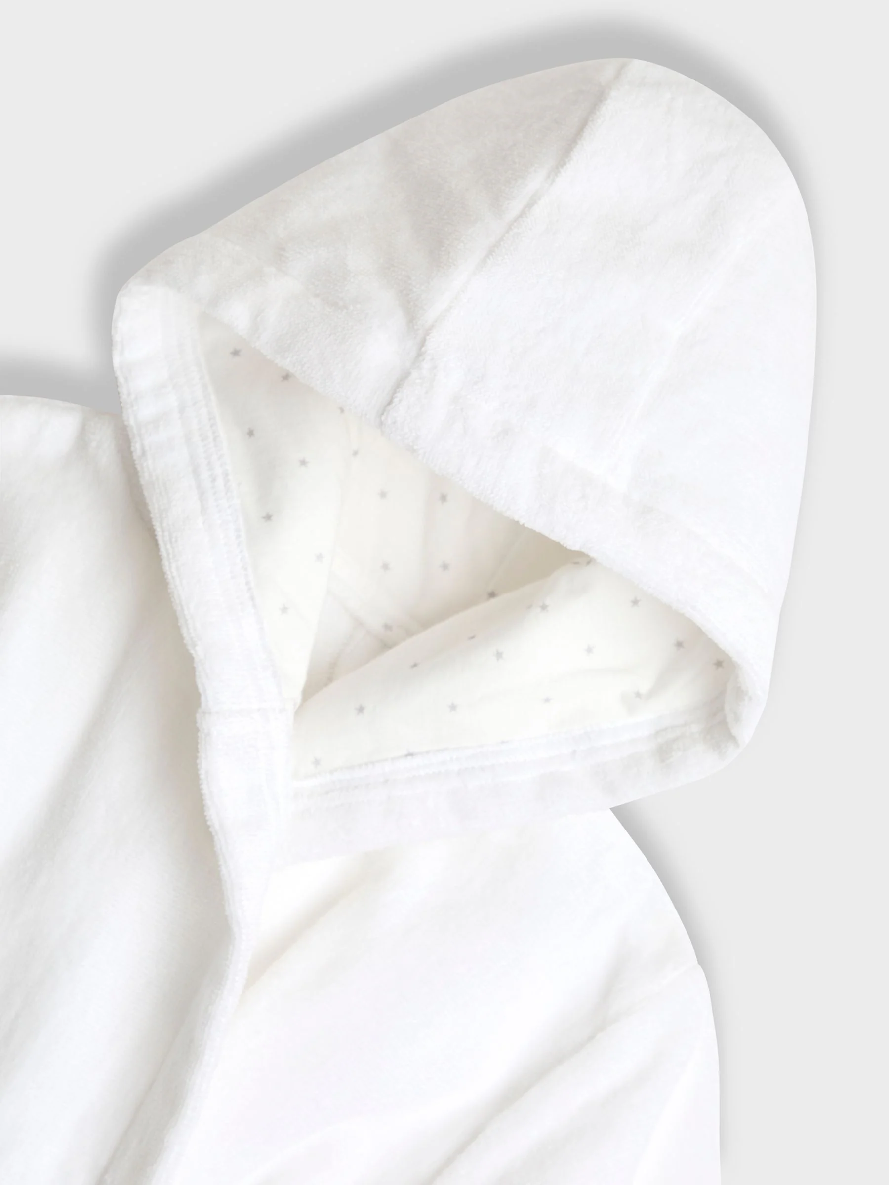 Wit - JoJo Maman Bébé Towelling Bath Robe