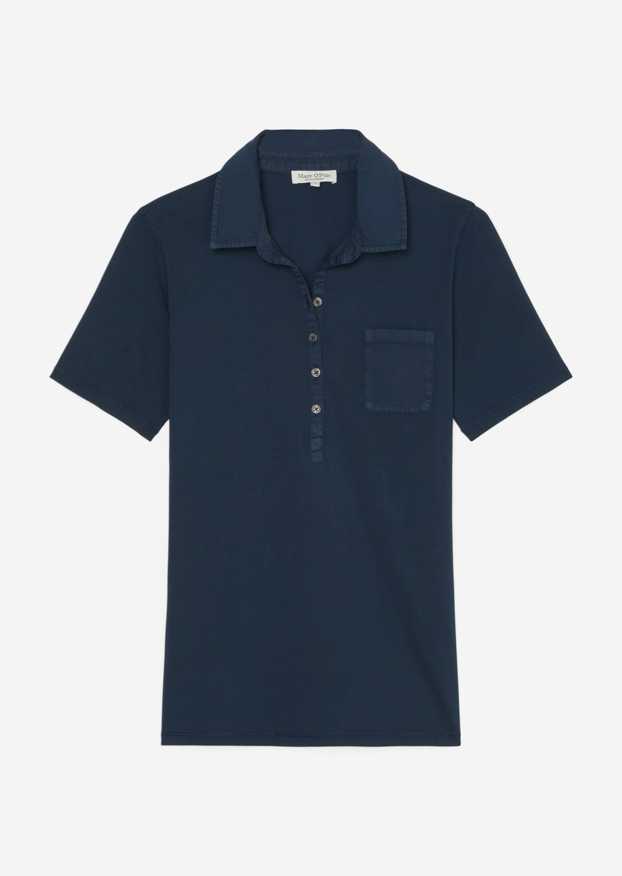 Kurzarm Poloshirt regularmit Material-Mix-Details