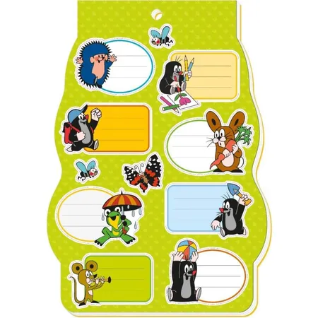 Trötsch Namenssticker Der kleine Maulwurf 4 Bögen