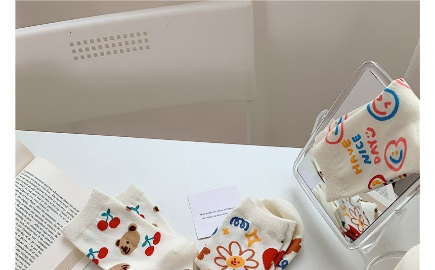Lychee - Sokken met printletters