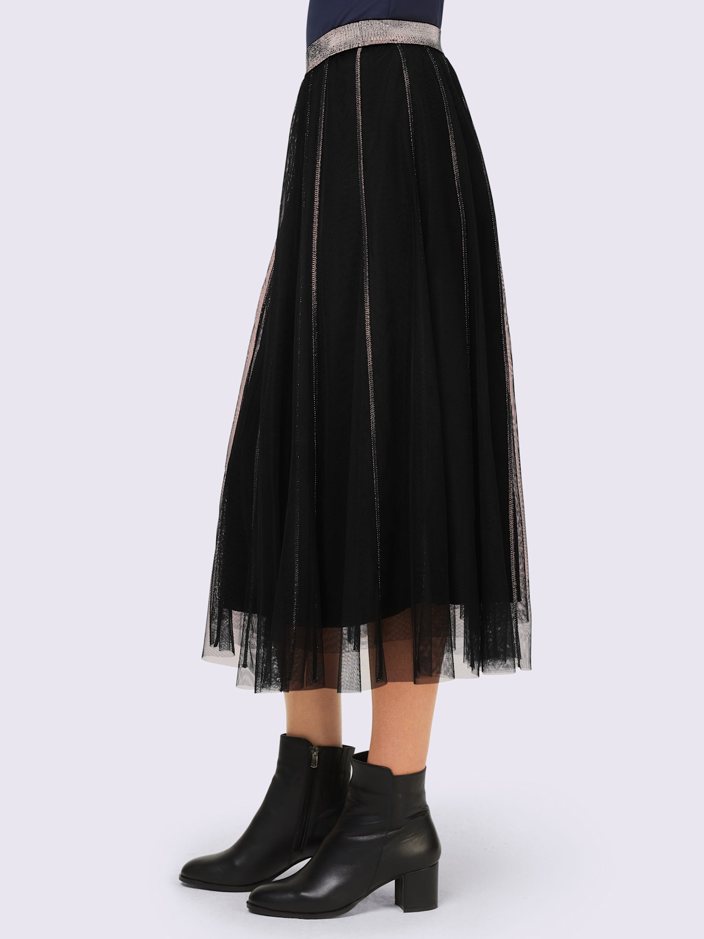 Jupe maille transparente
