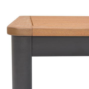 Wakefield eettafel Lyonn grijs aluminium 180x89,3 cm