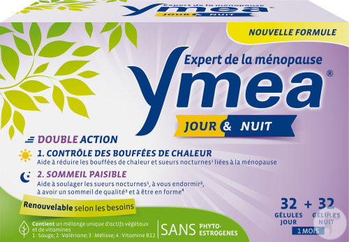 Ymea Jour Et Nuit Ménopause Bouffées De Chaleur Et Sommeil 64 Gélules