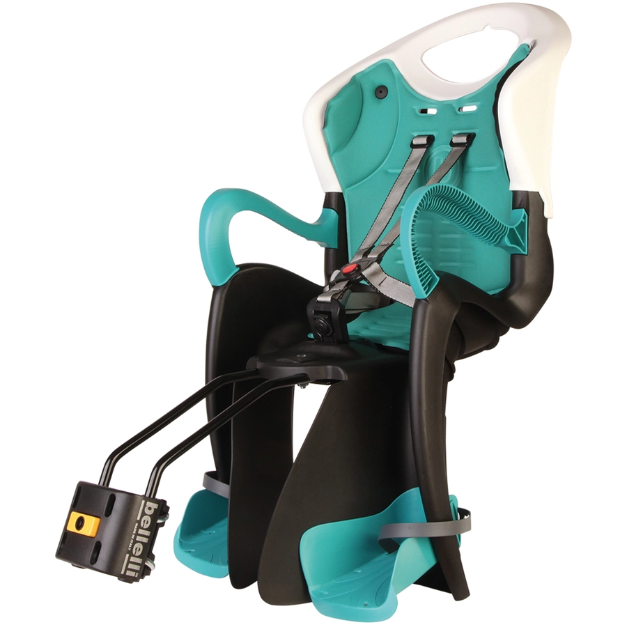 BELLELLI Kindersitz Fahrrad Tiger B-Fix frame mount White  Turquoise