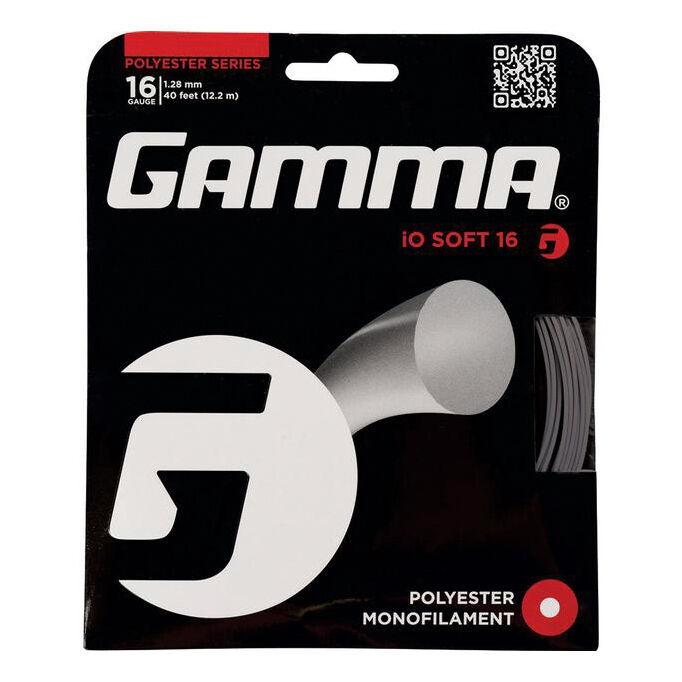 Gamma IO Soft Charcoal Cordage En Garniture 12,2m - Gris