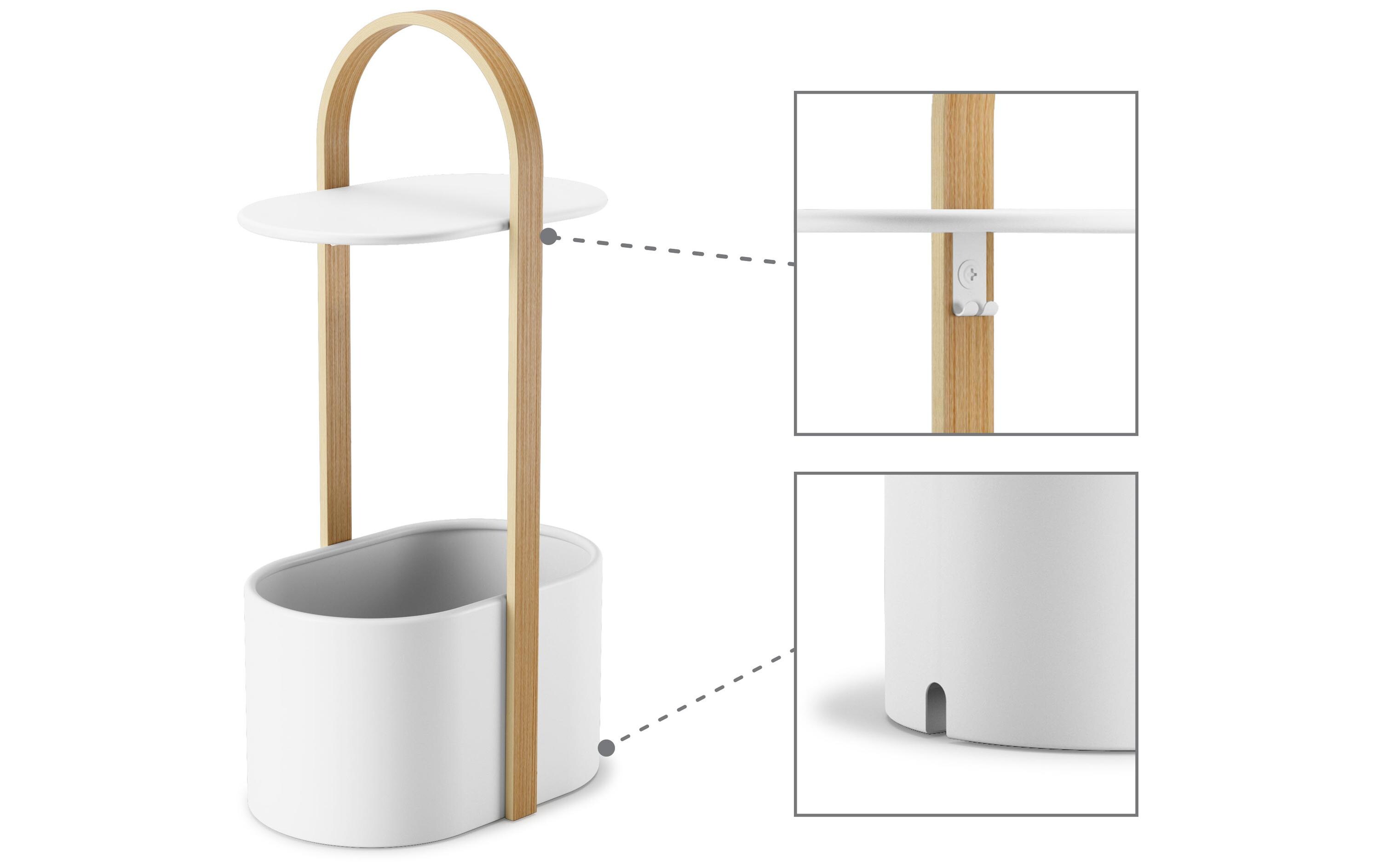 Beistelltisch Bellwood mit Staufläche und KabelkanalFunktionaler Beistelltisch