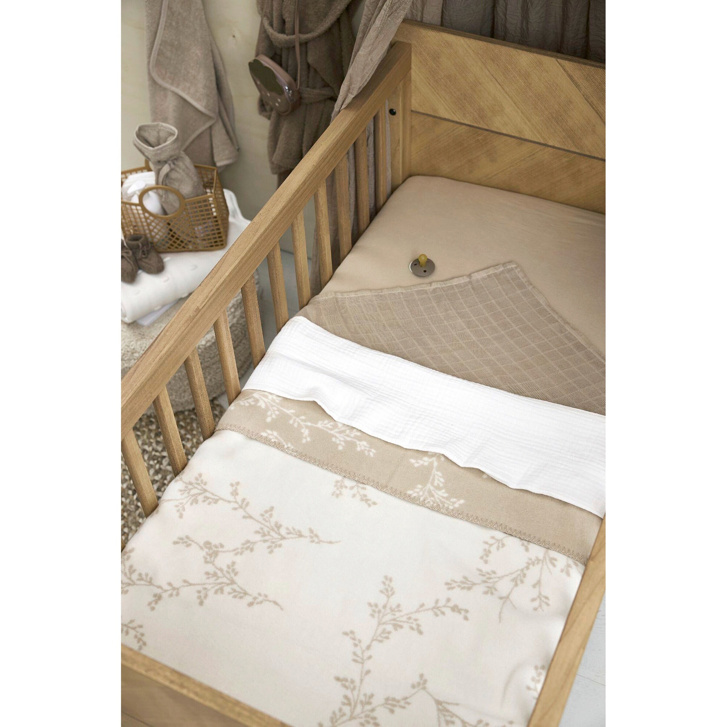 Meyco Baby Babydecke gewebt 75x100 cm Sand