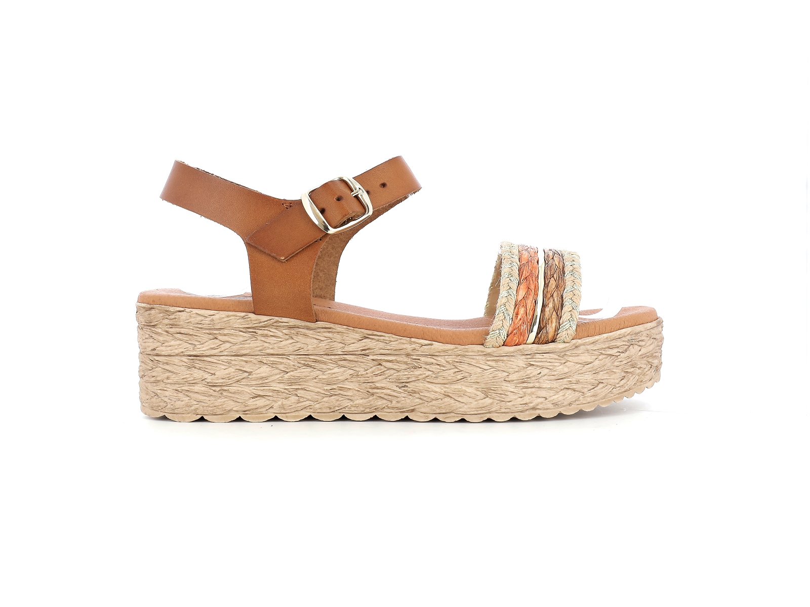 Chaussures du chateau-788 Matières combinées Multi-Marron